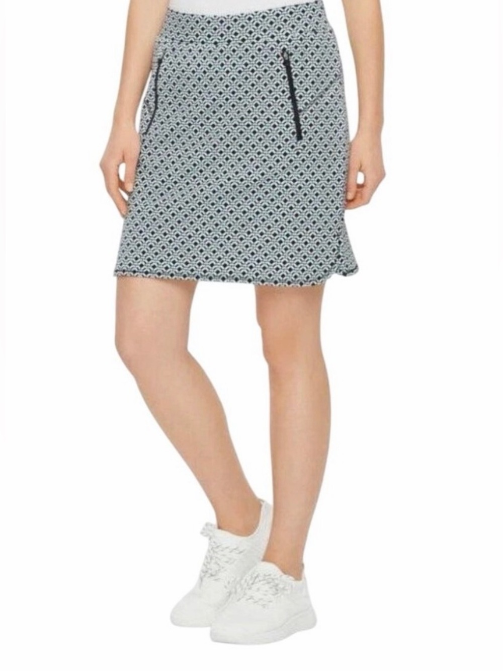 T for Talbots Stretch Diamond Geo Skort